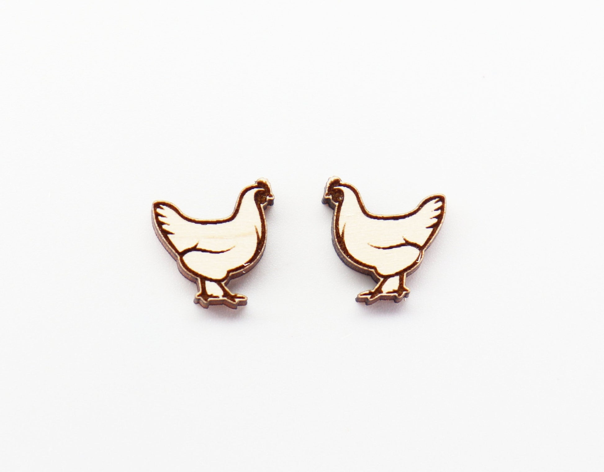 Chicken stud blanks, earring blanks, chicken blanks