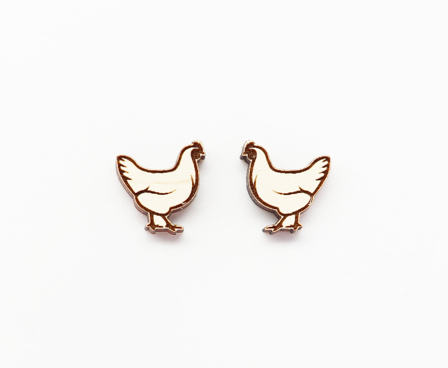 Chicken stud blanks, earring blanks, chicken blanks