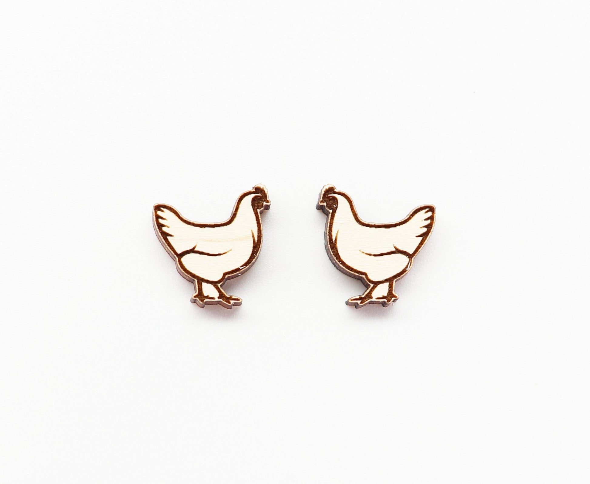 Chicken stud blanks, earring blanks, chicken blanks