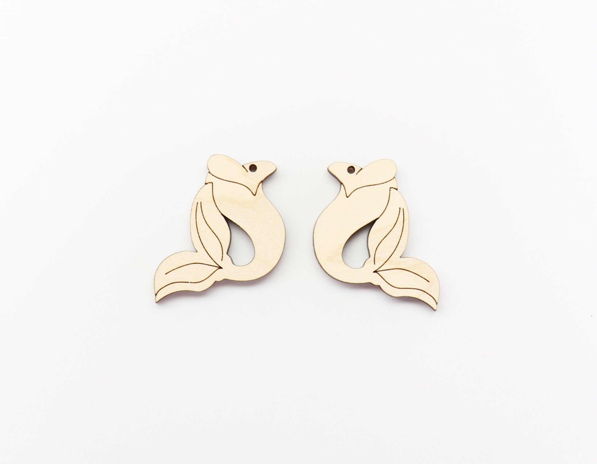 Fish earrings, DIY earrings, earring blanks, sold per set