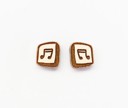 Music studs, DIY earrings, earring blanks, sold per set