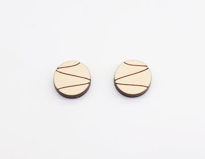 Baby cow stud blanks, wood earring blanks, cow cutouts