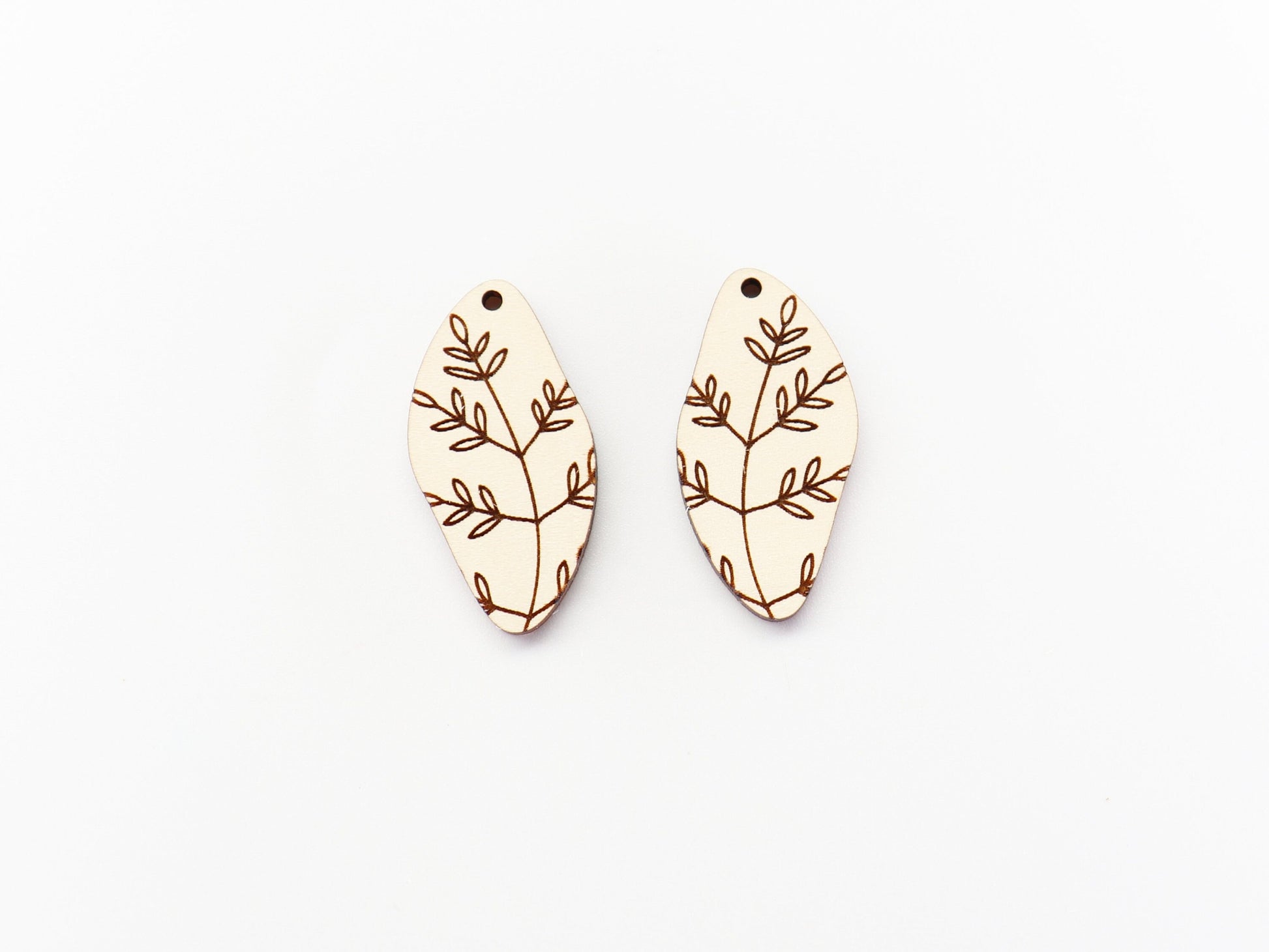 Leaf earrings, DIY earrings, earring blanks, sold per set