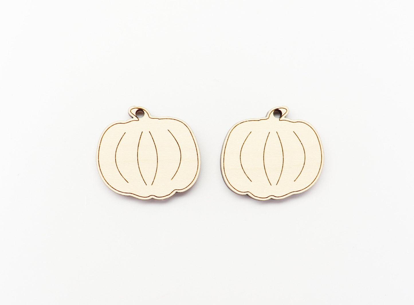 Pumpkin earring blanks, wood blanks, pumpkin shapes