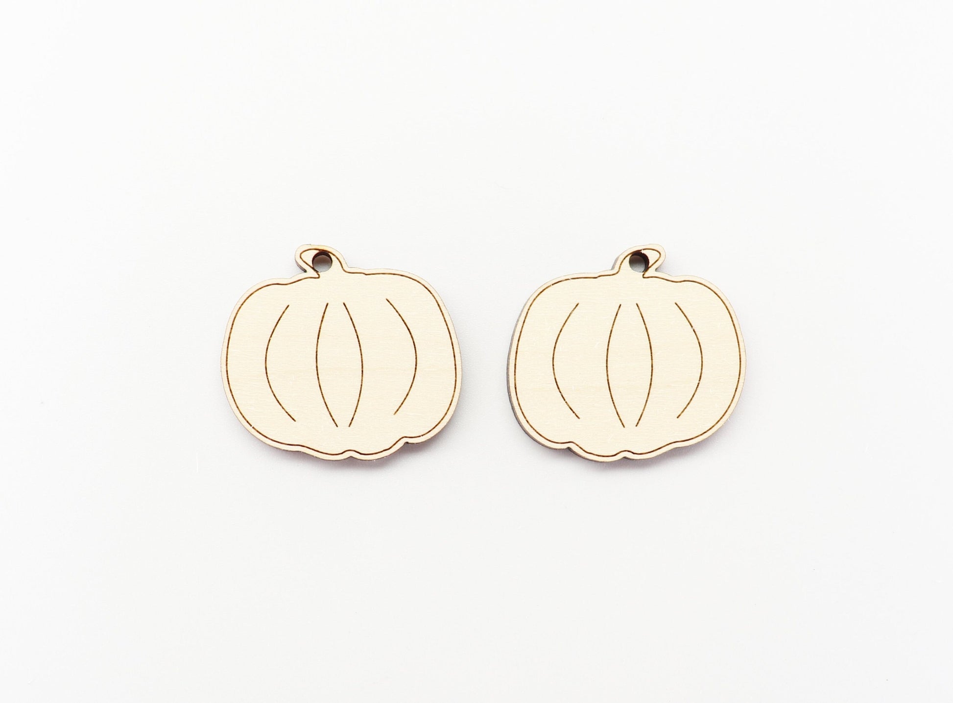 Pumpkin earring blanks, wood blanks, pumpkin shapes