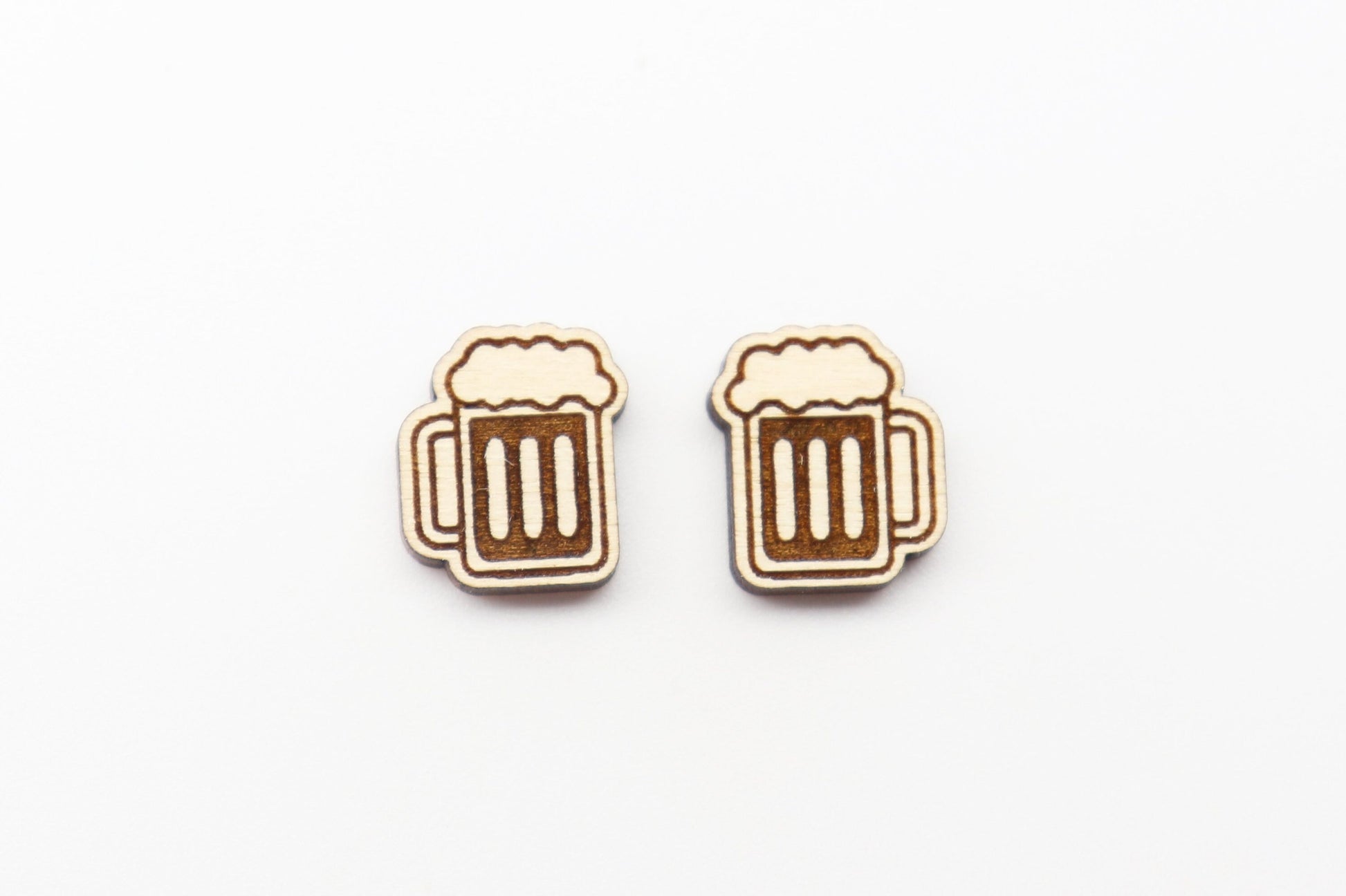 Beer stud blanks, DIY earrings, mixed drinks studs, sold per set