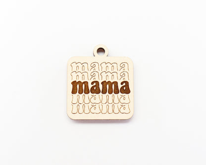 Mama Keychain blanks, mom keychain, wood blanks