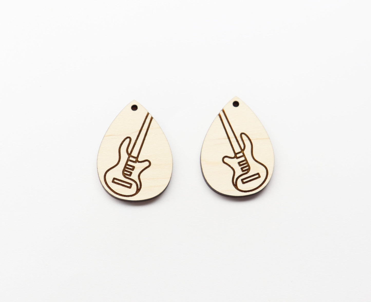 Guitar earrings, DIY earrings, earring blanks, sold per set