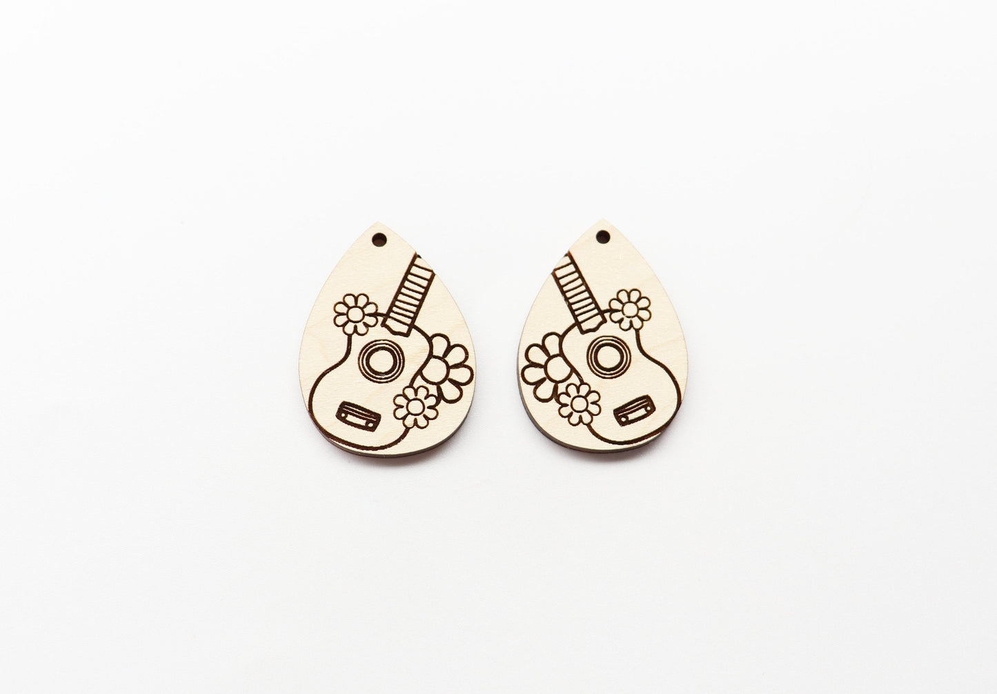 Guitar earrings, DIY earrings, earring blanks, sold per set