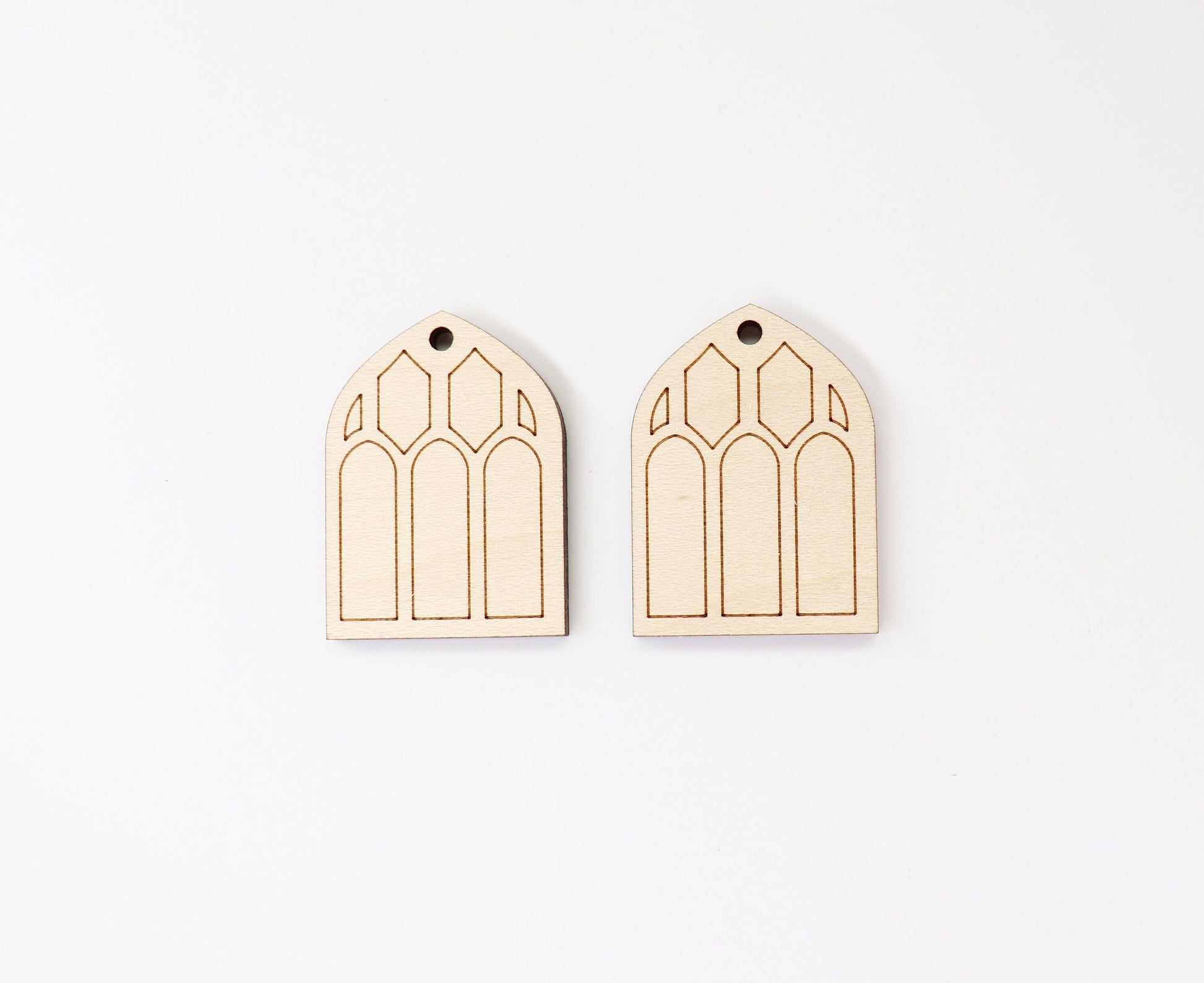 Window Earring blanks, wood blanks, DIY earrings