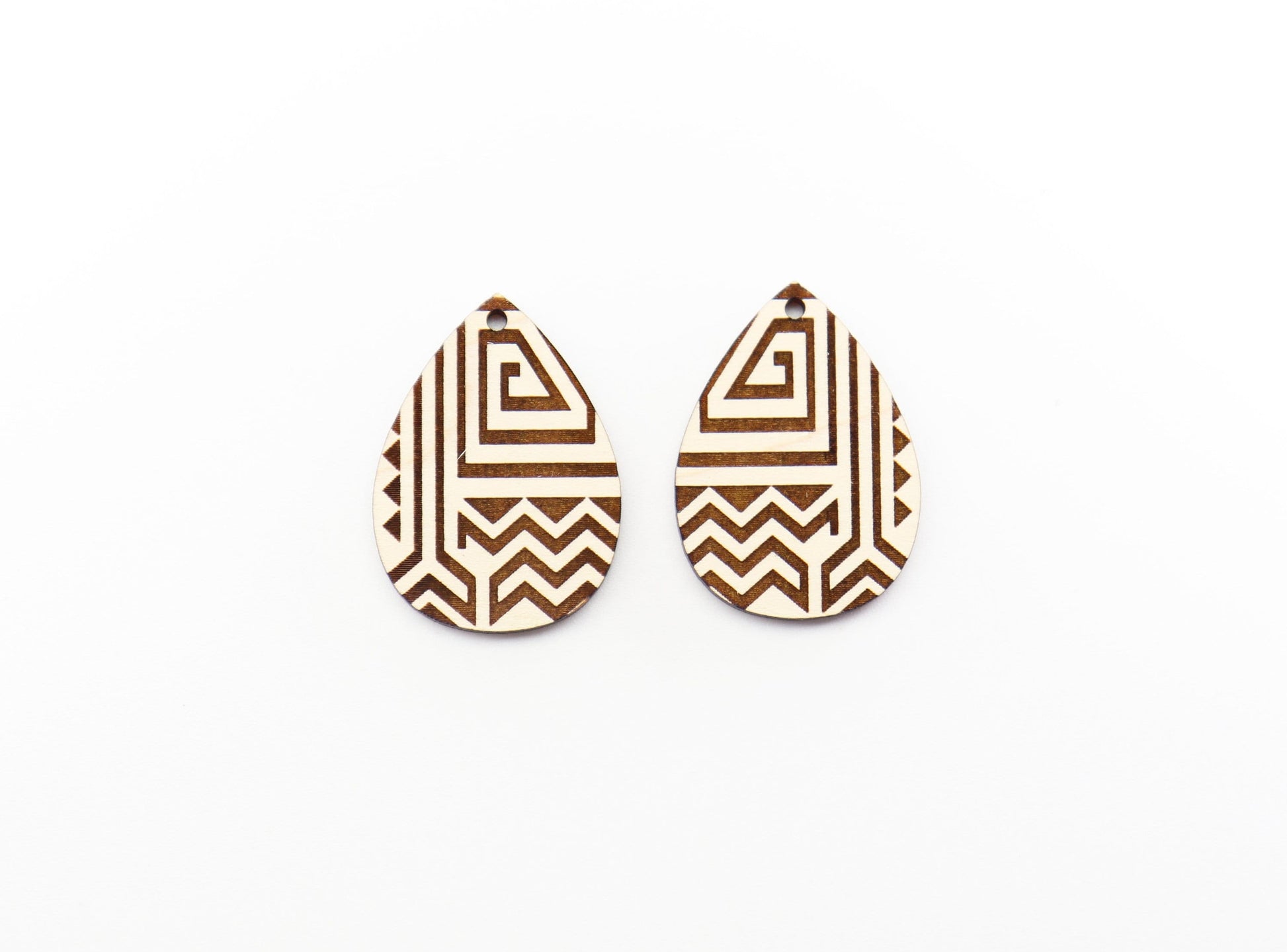 Aztec earring blanks, wood cutouts, earring blanks