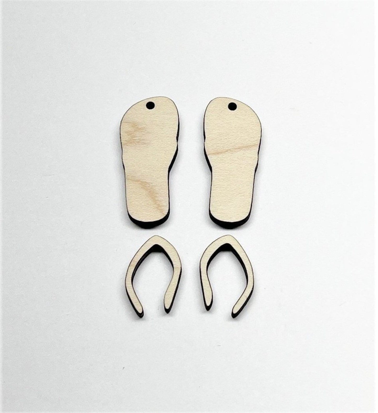 1 inch flip flop earring blanks