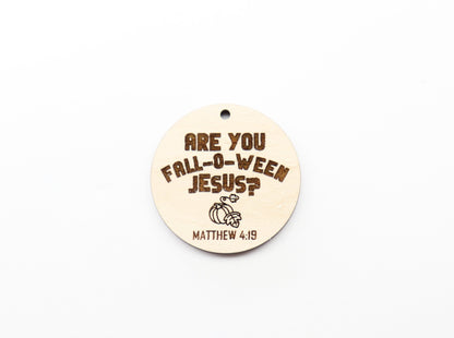 Fall-o-ween Jesus earring blanks, wood blanks