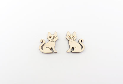 Cat earring blanks, earring blanks, earring making