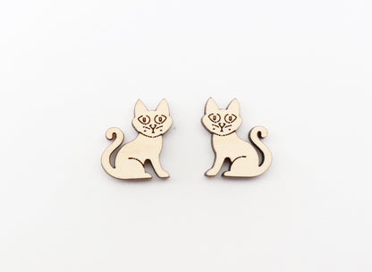 Cat earring blanks, earring blanks, earring making