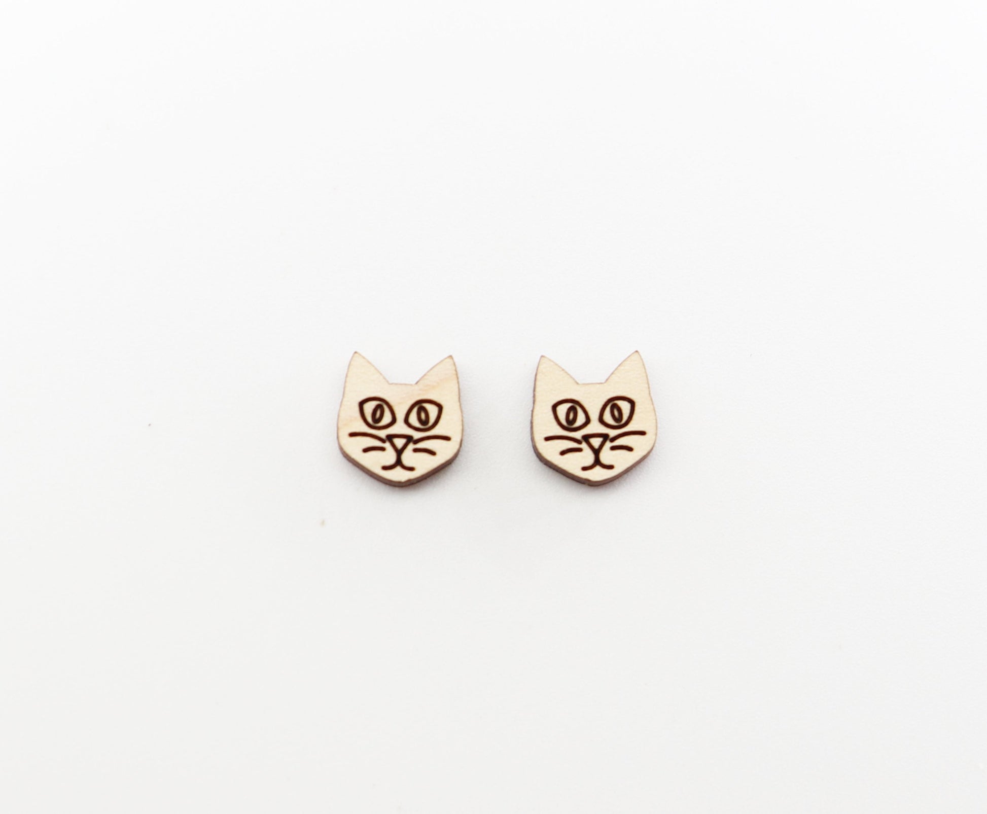 Cat earring stud blanks, earring blanks, earring making