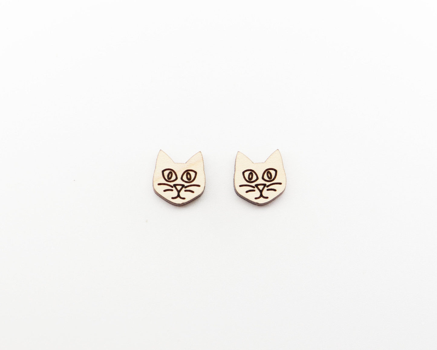 Cat earring stud blanks, earring blanks, earring making