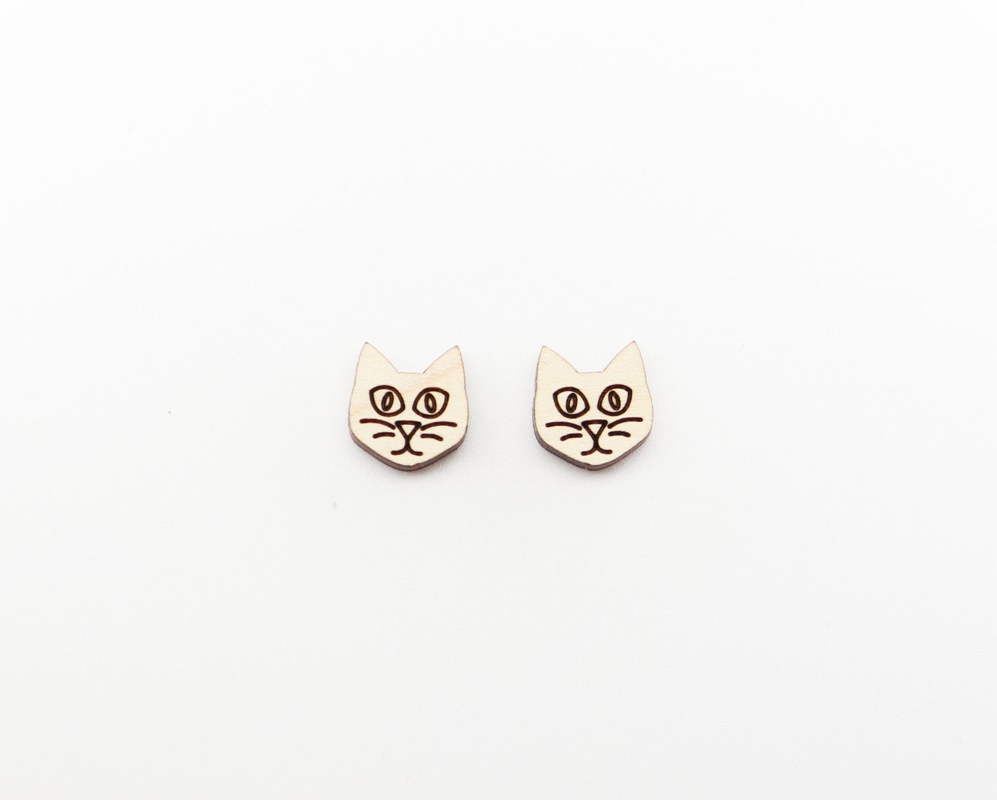 Cat earring stud blanks, earring blanks, earring making