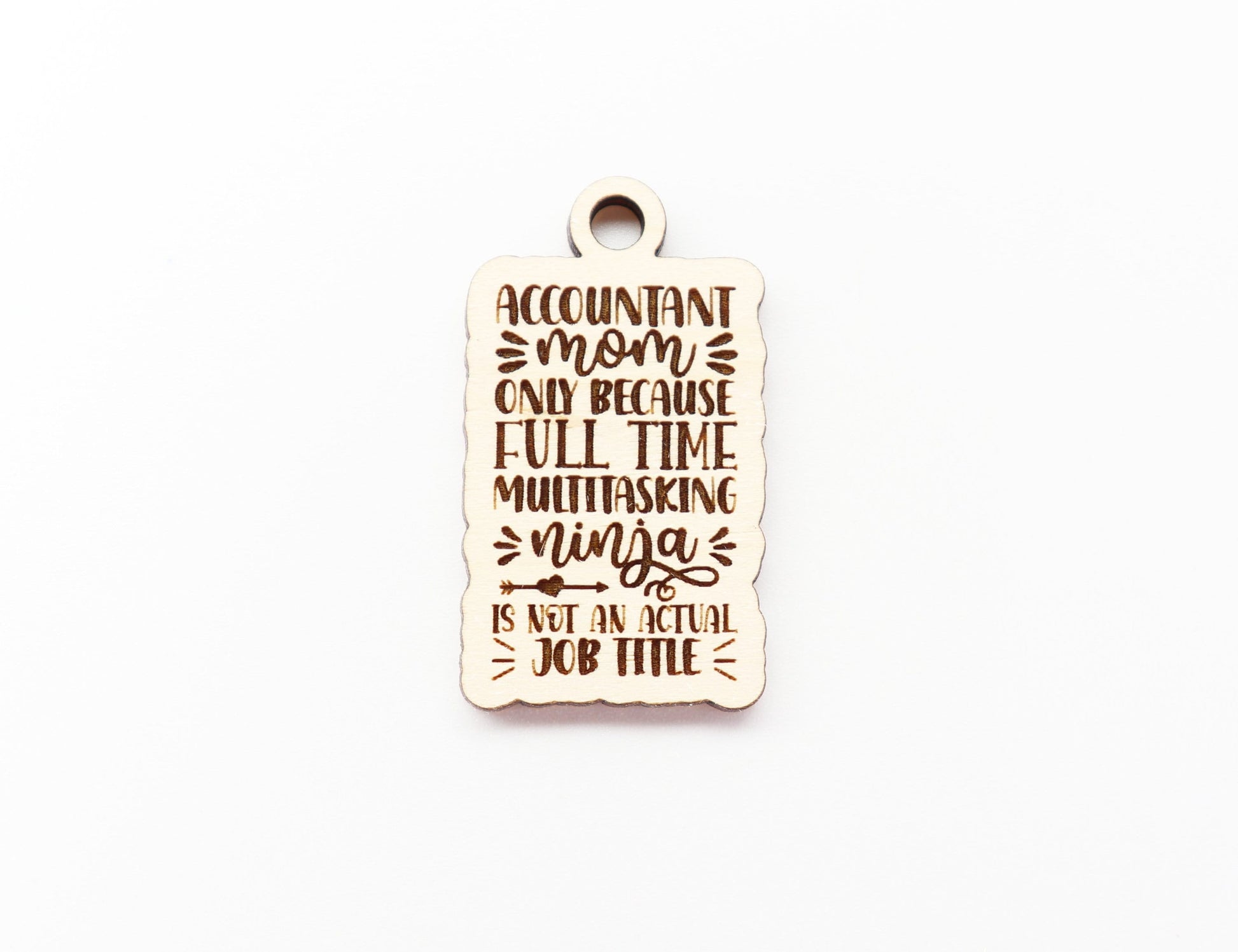 Accountant mom Keychain blanks, mom keychain, wood blanks