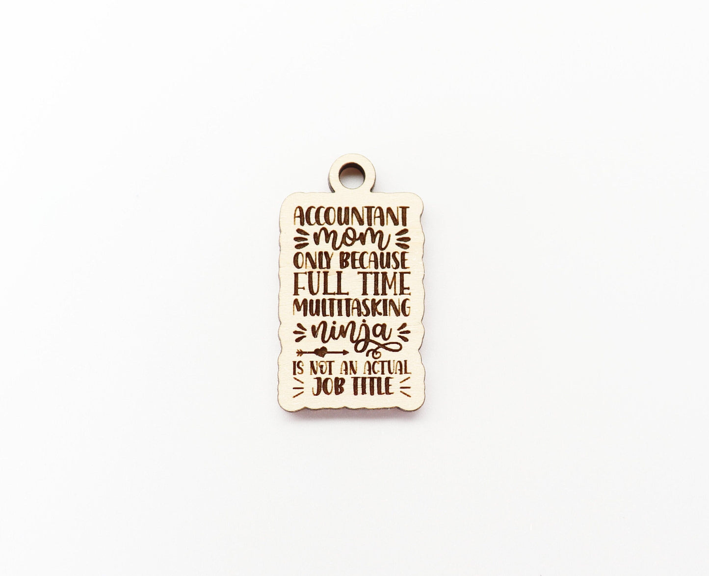 Accountant mom Keychain blanks, mom keychain, wood blanks