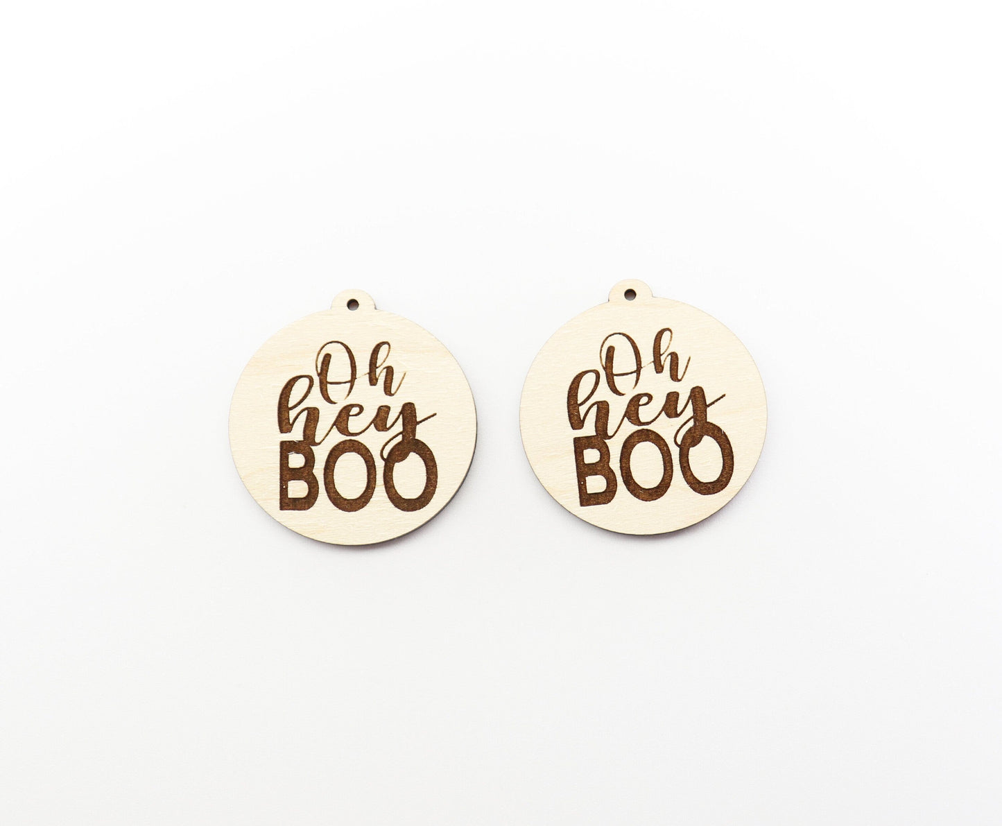 Hey Boo earring blanks, wood earring blanks