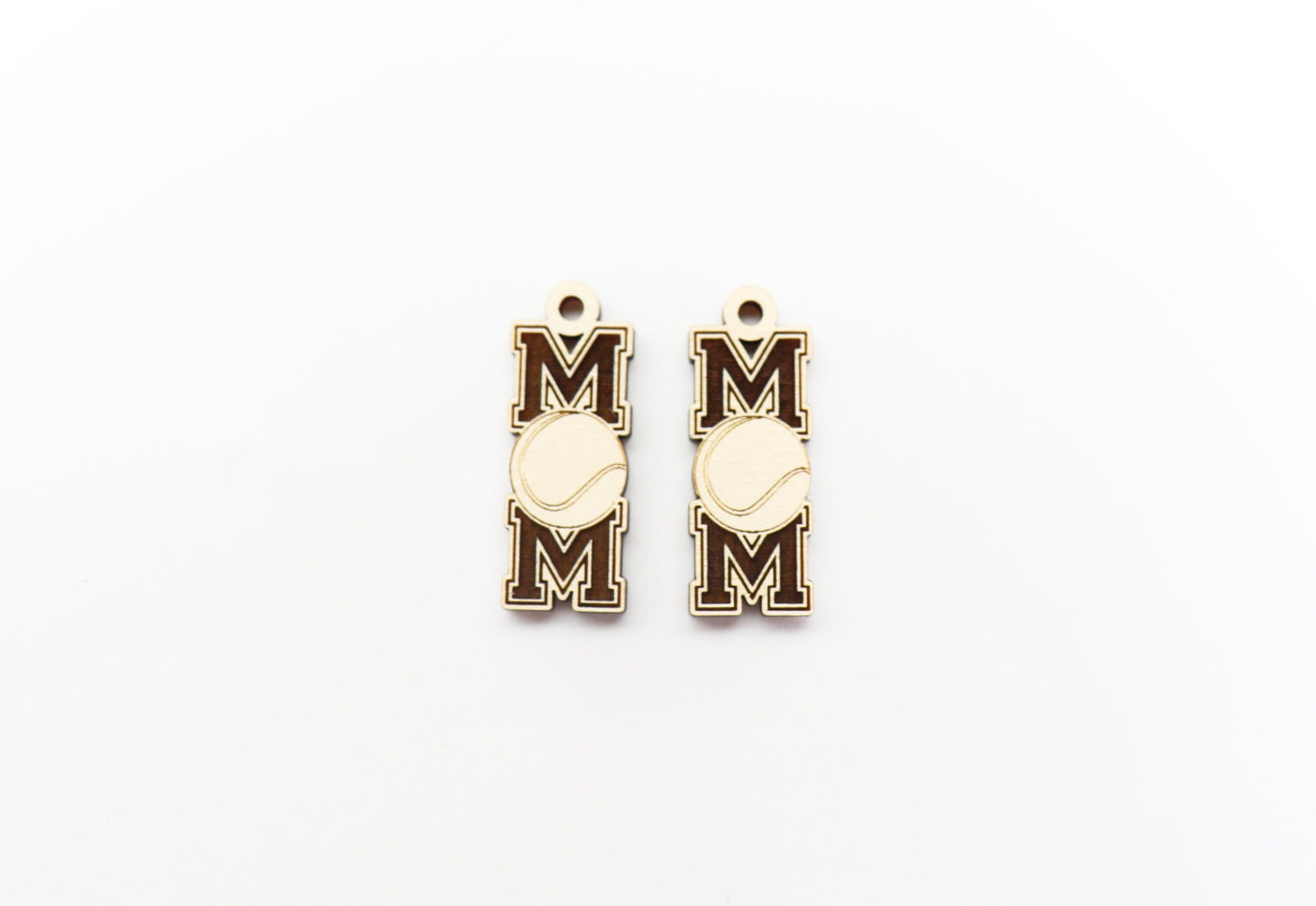 Tennis mom earring blanks, wood cutouts, earring blanks