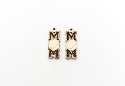 Tennis mom earring blanks, wood cutouts, earring blanks