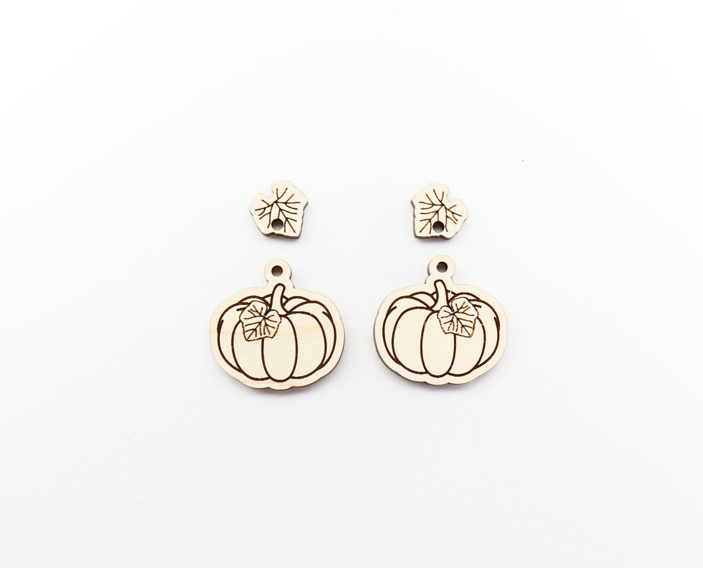 Pumpkin blanks, wood earrings, earring blanks