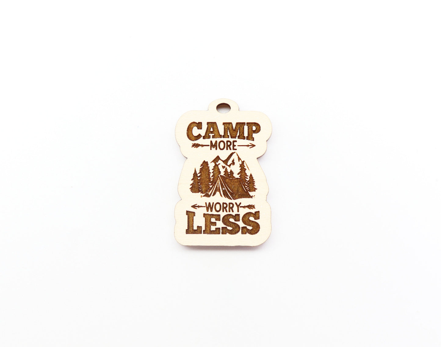 Camping Keychain blanks, DIY keychain, wood blanks