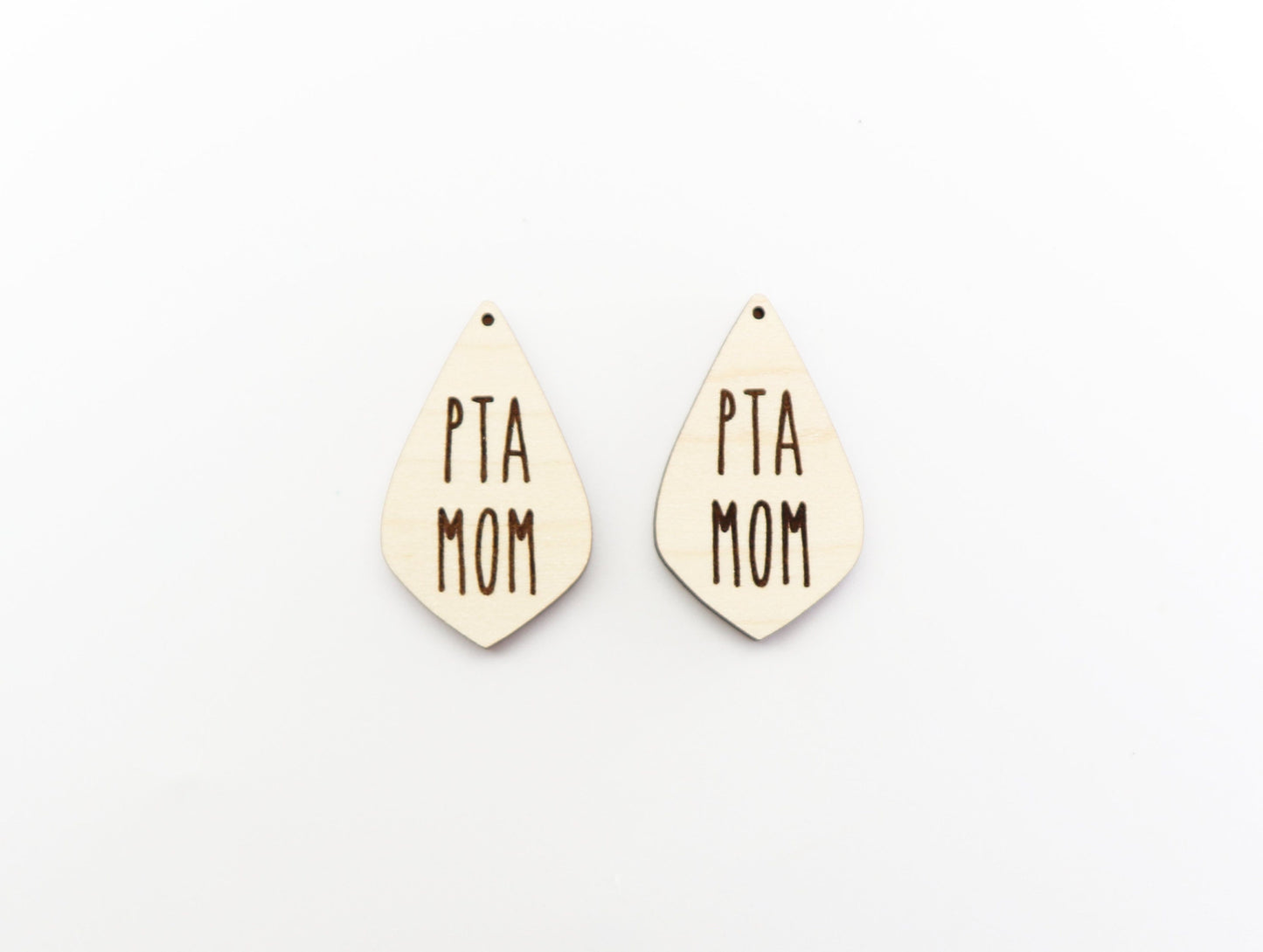 PTA mom earring blanks, wood cutouts, earring blanks