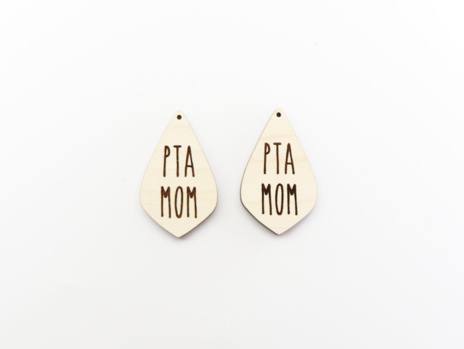 PTA mom earring blanks, wood cutouts, earring blanks