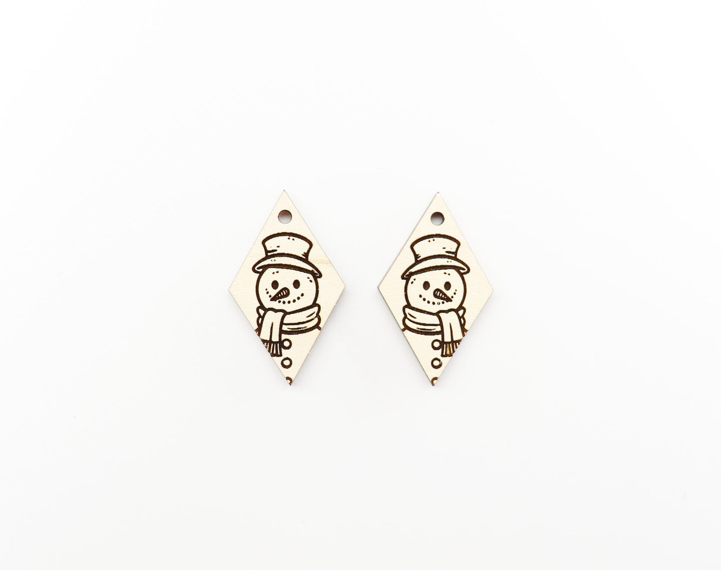 Snowman earring blanks, earring findings, Christmas blanks