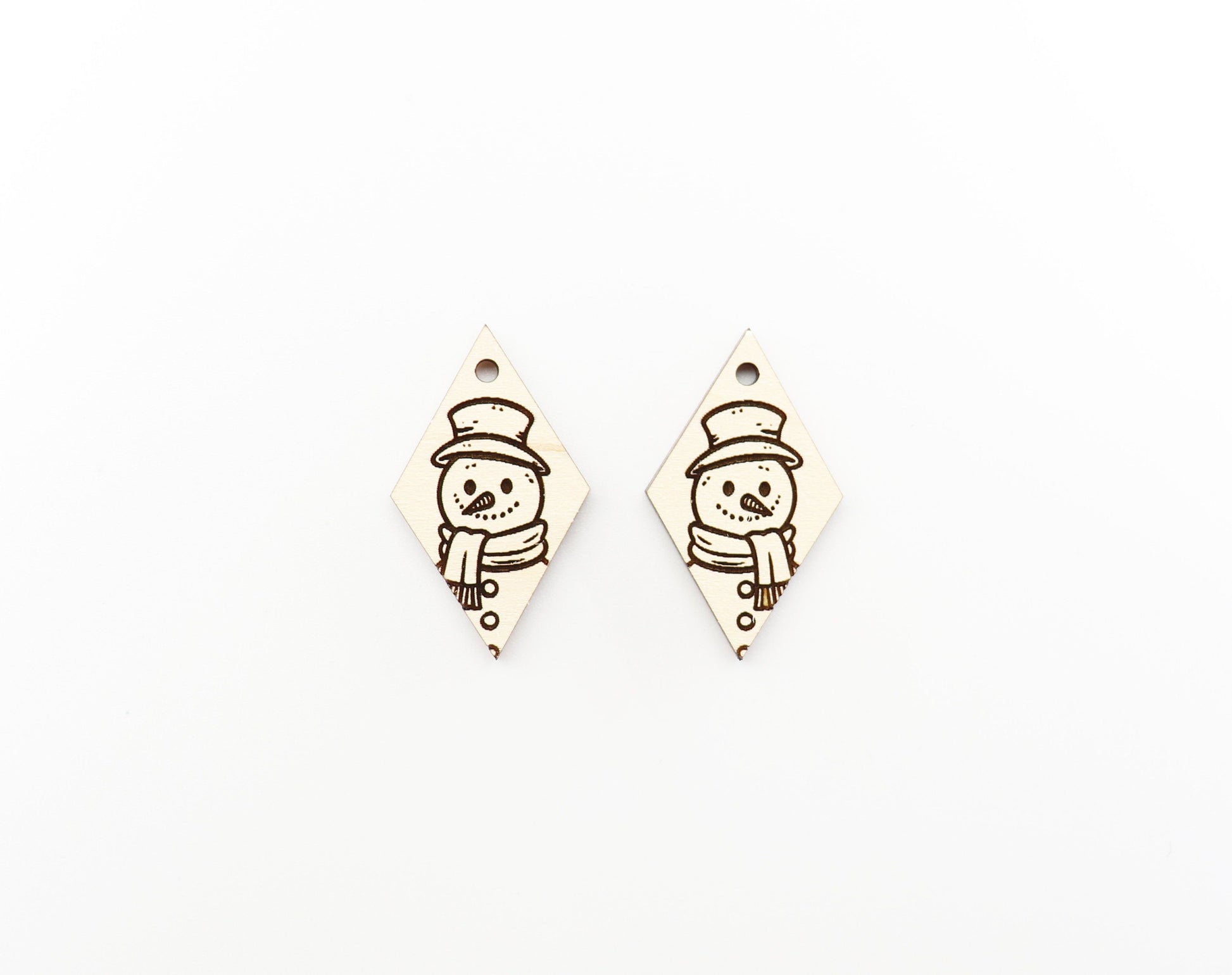 Snowman earring blanks, earring findings, Christmas blanks