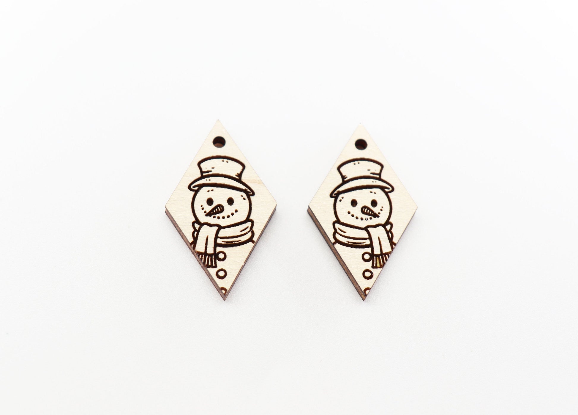 Snowman earring blanks, earring findings, Christmas blanks