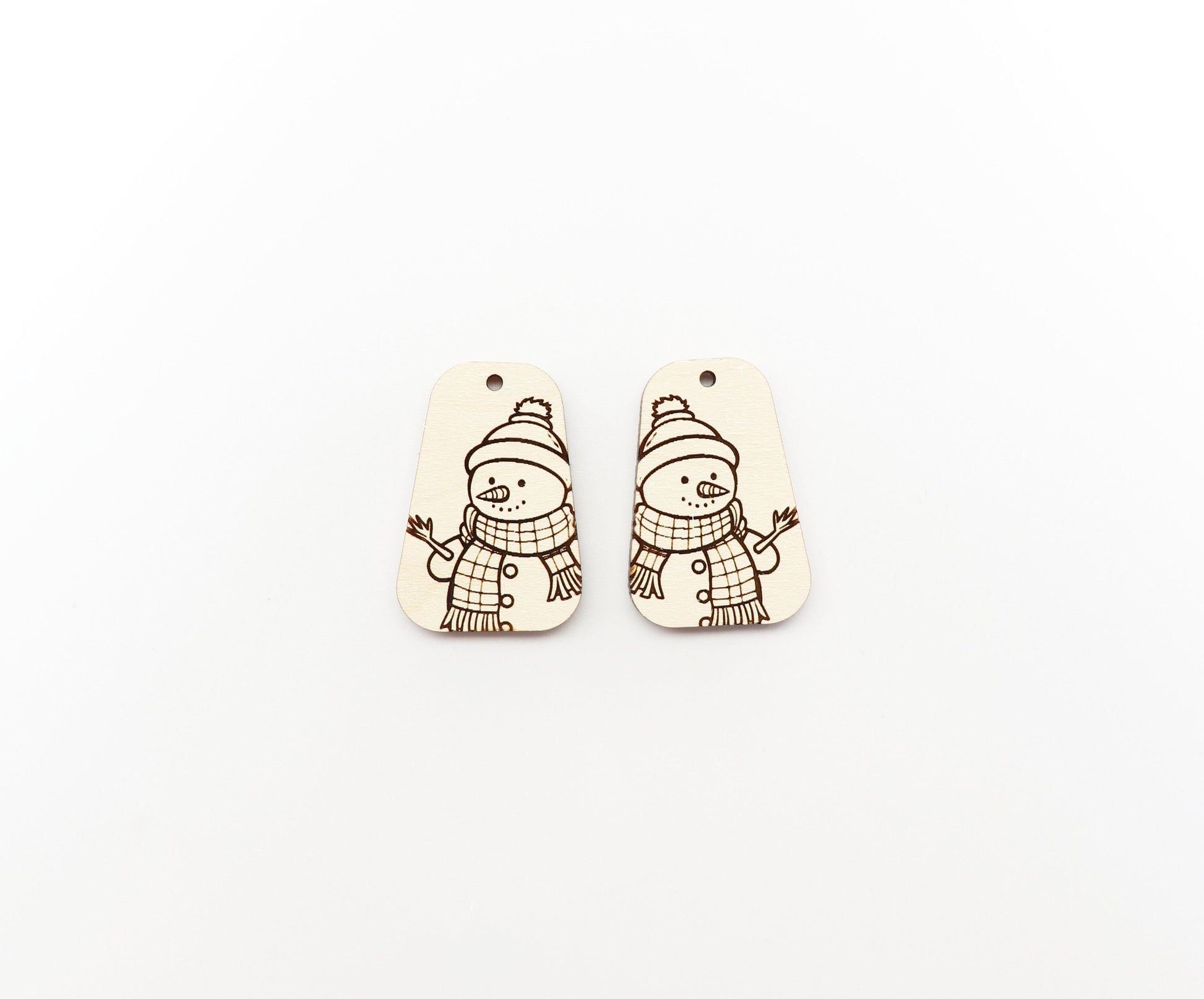 Snowman earring blanks, earring findings, Christmas blanks