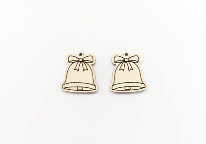 Bell earring blanks, Christmas earring blanks, earrings DIY