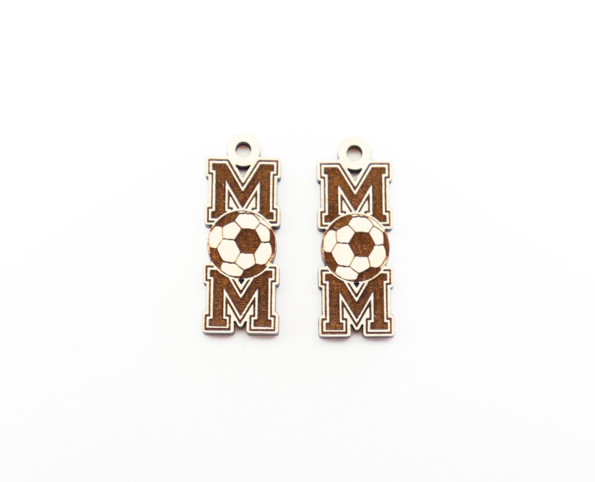 Soccer mom wood earring blanks, wood cutouts, earring blanks