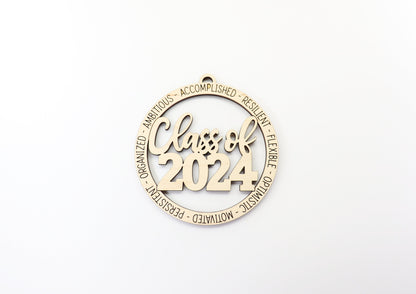 Class of 2024 ornament, wood blanks, wood cutouts