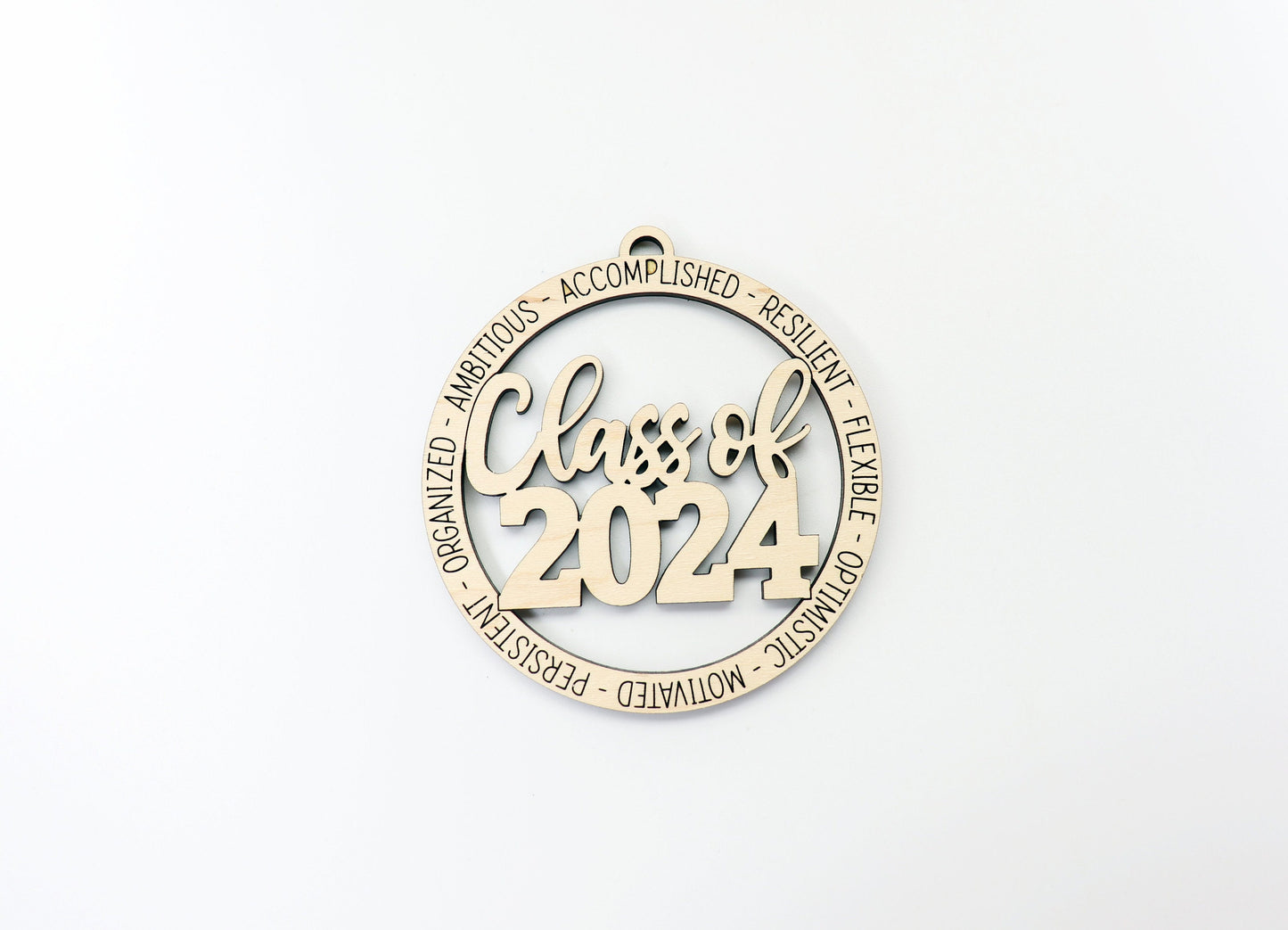 Class of 2024 ornament, wood blanks, wood cutouts