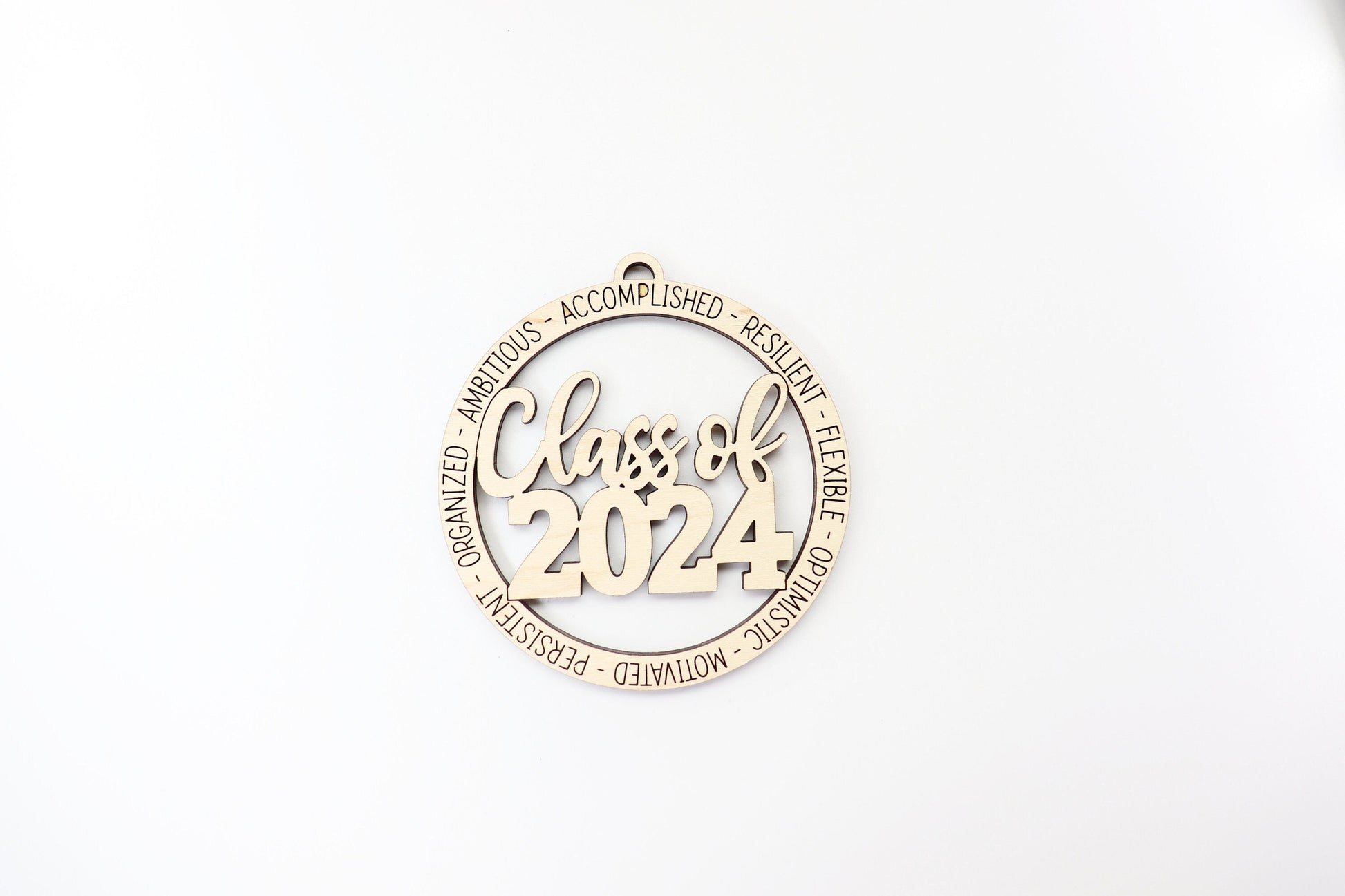 Class of 2024 ornament, wood blanks, wood cutouts