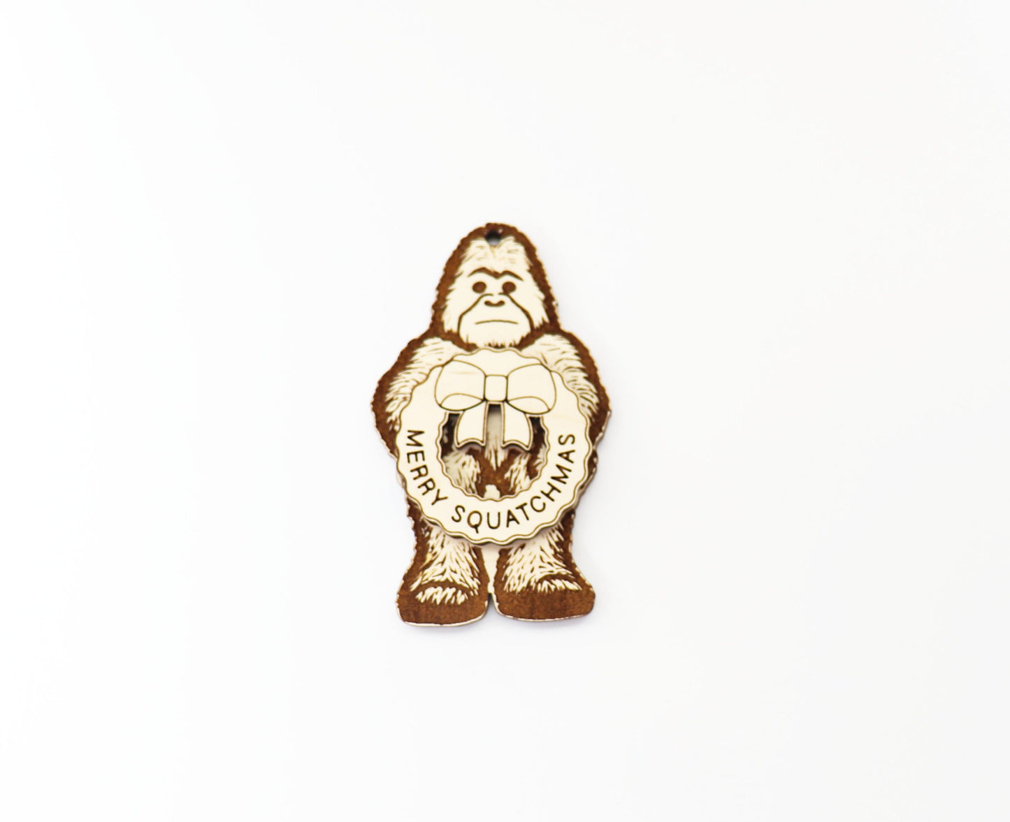 Bigfoot ornament, wood blanks, wood cutouts