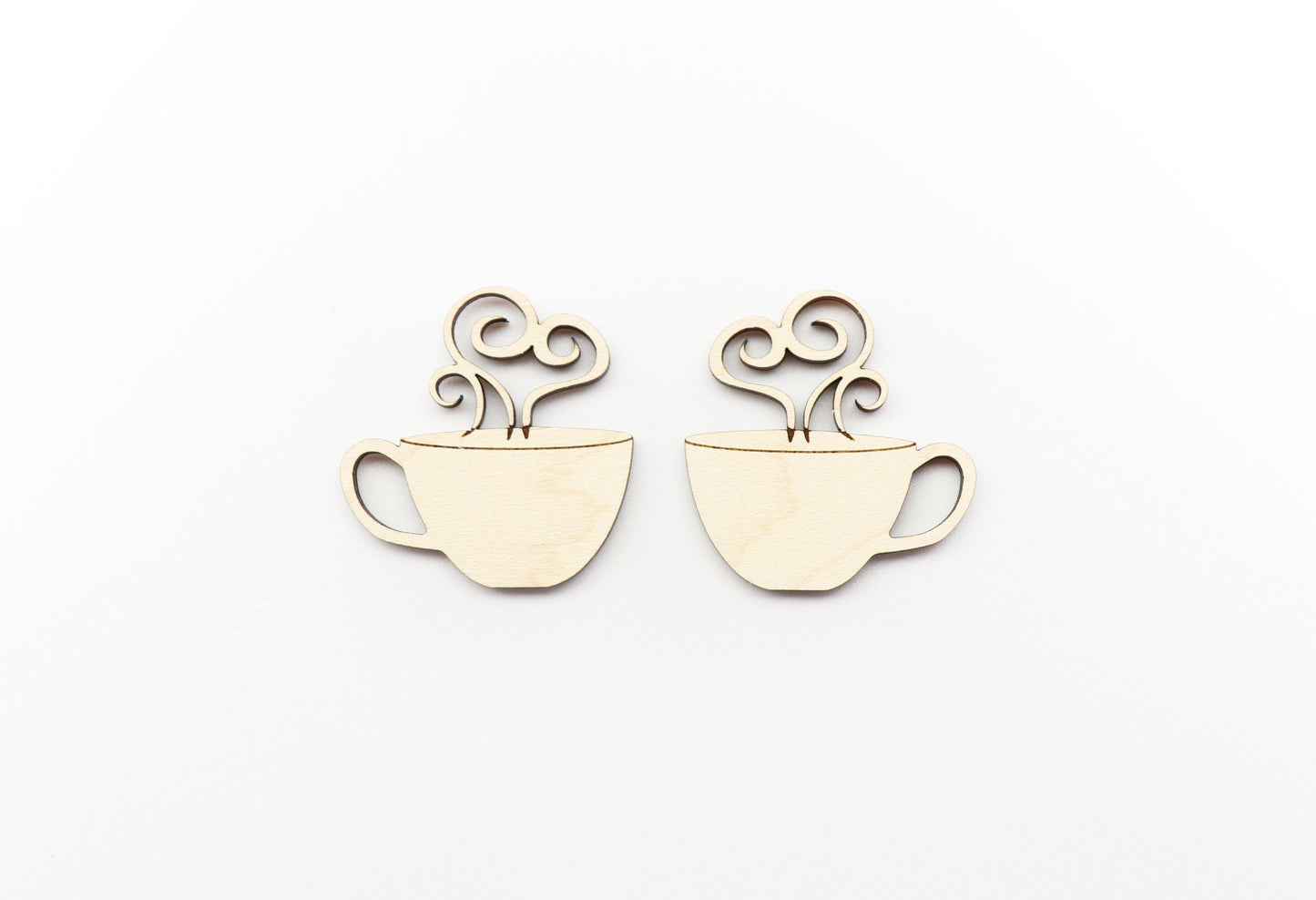 Coffee or teas earring blanks, sold per set