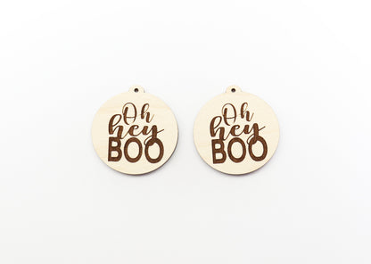 Hey Boo earring blanks, wood earring blanks