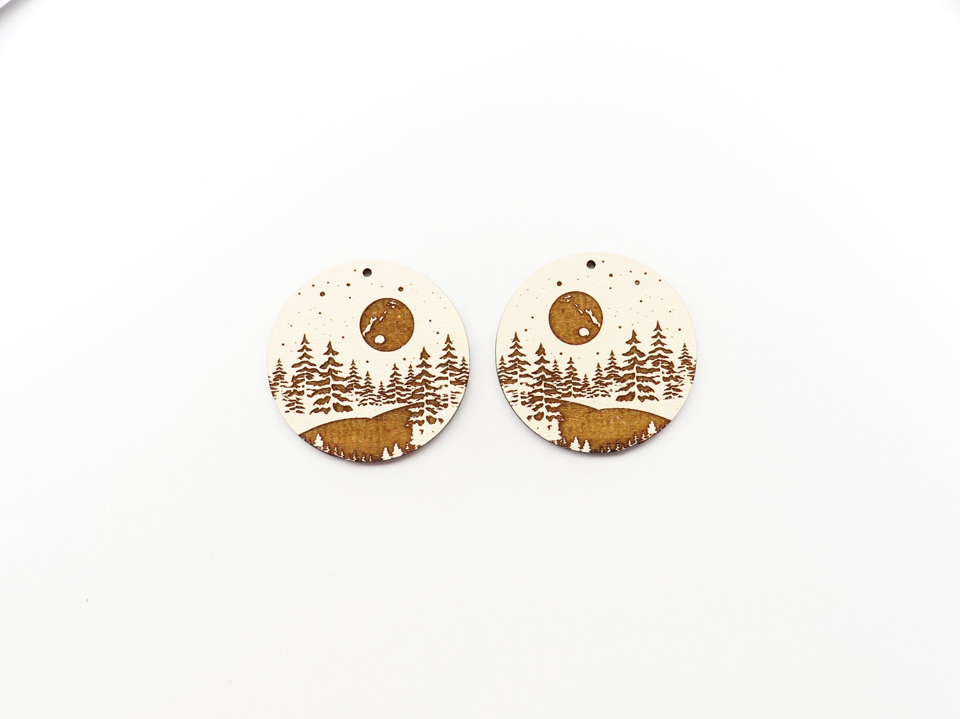 Forrest landscape earring blanks, DIY earrings