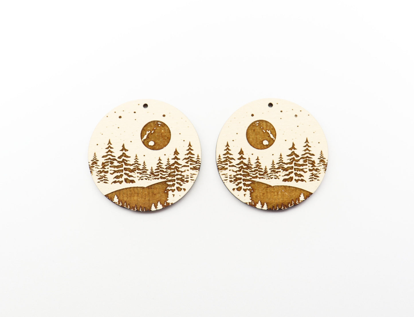 Forrest landscape earring blanks, DIY earrings