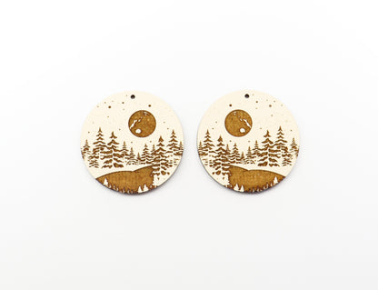 Forrest landscape earring blanks, DIY earrings