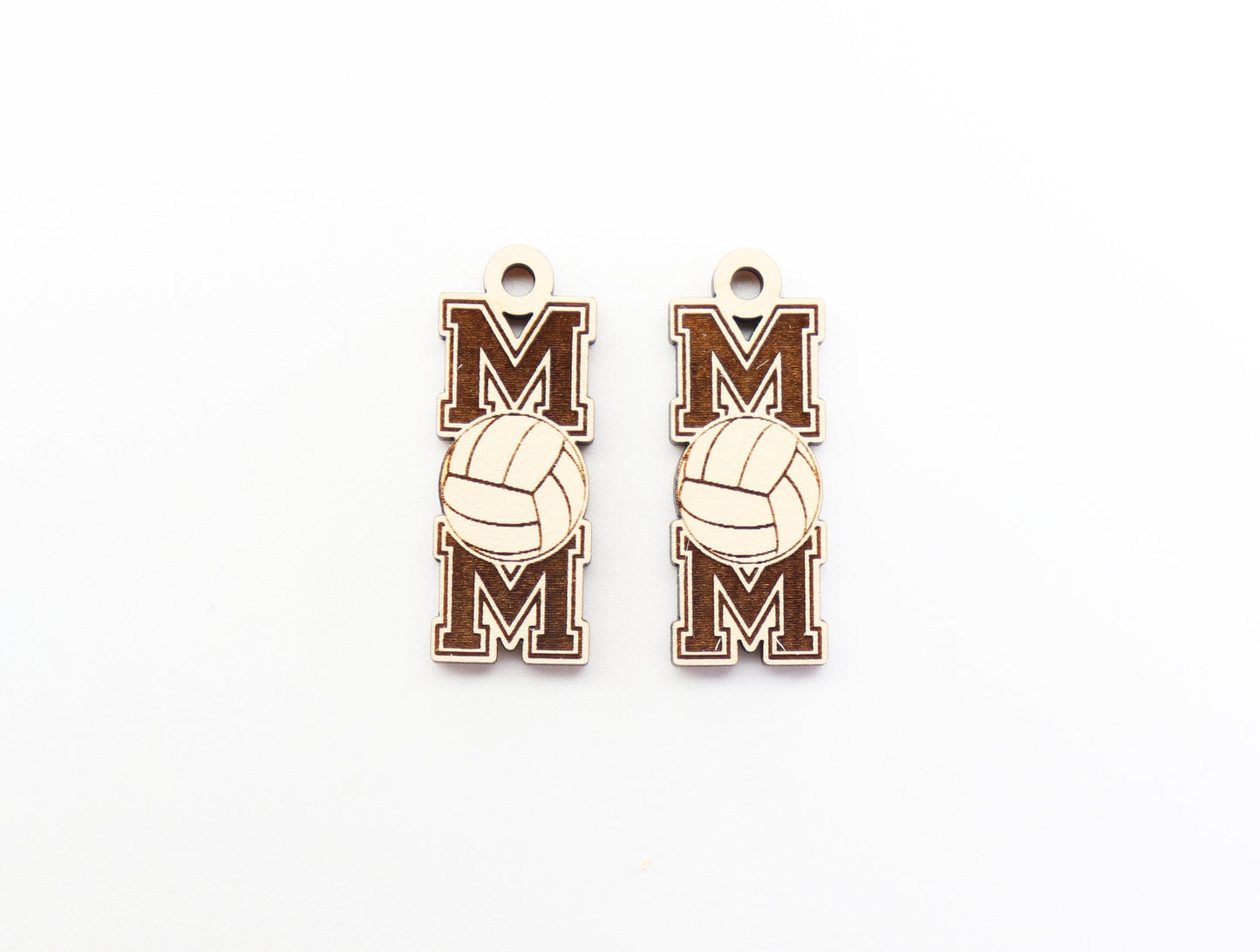 Volleyball mom earring blanks, wood cutouts, earring blanks