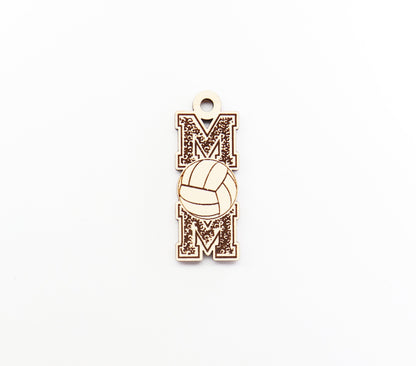 Volleyball mom Keychain blanks, mom keychain, wood blanks