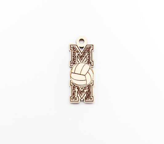 Volleyball mom Keychain blanks, mom keychain, wood blanks