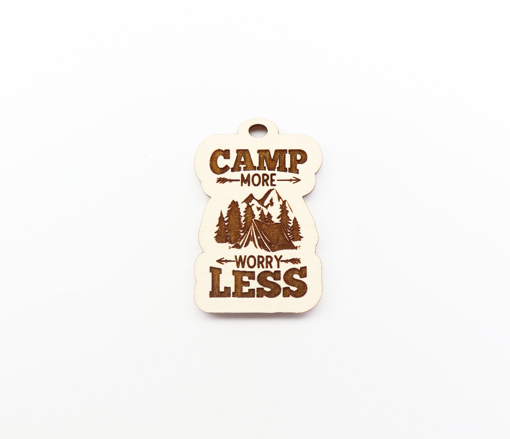 Camping Keychain blanks, DIY keychain, wood blanks